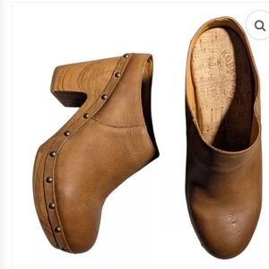 Kork-Ease Demi Leather Clog Womens 11 Brown Evereve NWT and Box